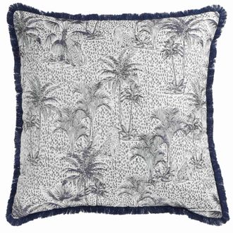 Sportalm Kitzb&uuml;hel Funda De Coj&iacute;n Palms - 1 Unidad 50x50 Cm, Azul