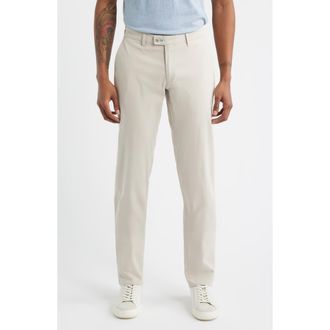 Brax Fabio IDX Flat Front Modern Fit Cotton Blend Chinos in Beach at Nordstrom, Size 38 X 34