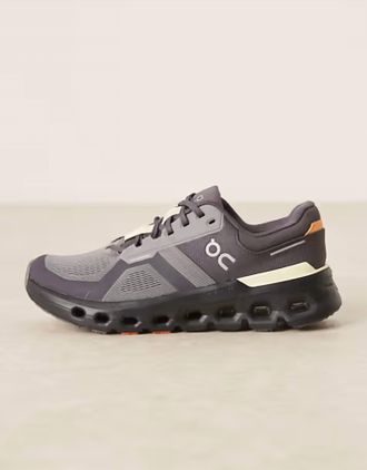 On Mens Cloudrunner 2 Running Shoes In Rock Tangerine