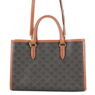 Celine Gold Pvc Leather Tote Bag (Pre-Owned)