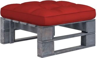 vidaXL Otomana De Jard&iacute;n De Palets Madera De Pino Impregnada Gris Vidaxl