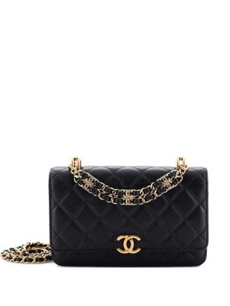Chanel Coco First Wallet on Chain Quilted Caviar crossbody bag - Black