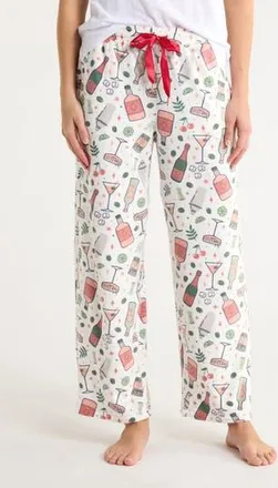 Jaclyn Print Fleece Pajama Pants in Martini Time at Nordstrom Rack, Size X-Large