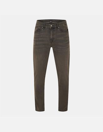 HUGO BOSS Mens Taber Slim Fit Five Pocket Jeans - Grey - Size: 33/34