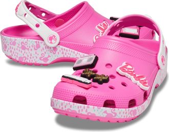 Crocs Barbie Classic 208817-6QQ Clogs Mens Pink Heel Strap Casual Shoes DWA1576