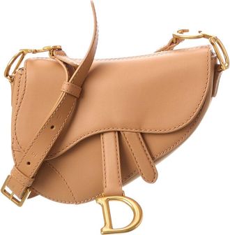 Dior Small Leather Saddle Bag