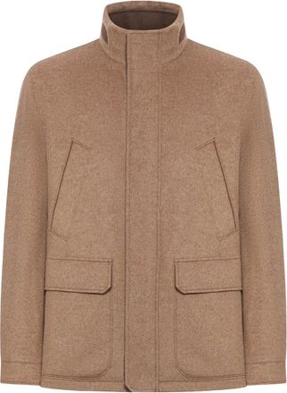 Ermenegildo Zegna Cappotto a collo alto - Toni neutri