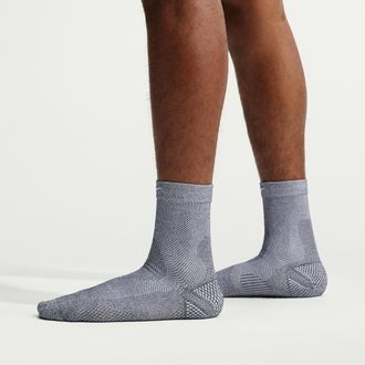 Nike Unisex Run Lightweight Running Micro-Crew Socks (1 Pair) in Grey | IB6114-050