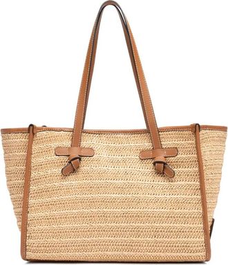 Gianni Chiarini Marcella Tote Bag - Dames - Shoppers - Beige - ONE Size - Leer - Tassen