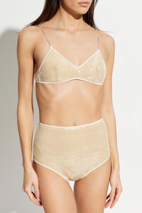 Os&eacute;ree Two-piece Swimsuit, Womens, Beige