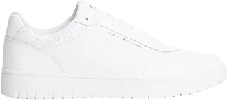 Tommy Jeans TH Basket Core Leather - Heren - Schoenen - Wit - Maat: 42 EU Leer