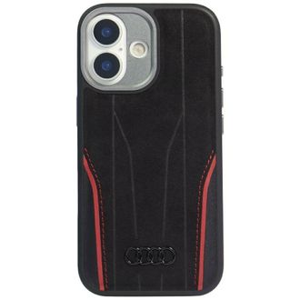 OEM Custodia Magsafe In Vera Pelle Audi R8 Per Iphone 17, Nera E Rossa