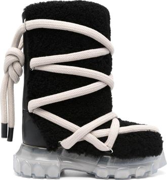 Rick Owens Lunar Tractor calf-length boots - women - Leather - 35 - Black