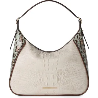 Brahmin Edie Embossed Leather Shoulder Bag in Multi at Nordstrom
