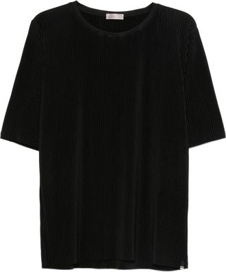 Herno T-shirt pliss&eacute; - Nero