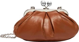 Max Mara Pasticcino Bag Small - Dames - Clutches - Bruin - ONE Size - Leer - Tassen