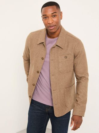 Fat Face FatFace Light Brown Herringbone Worker Jacket