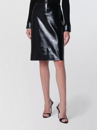Courr&egrave;ges high waist skirt back seam detail