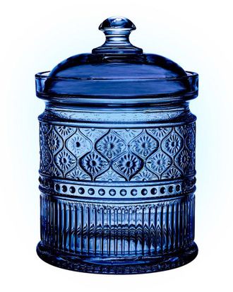 Godinger Claro Blue Medium Canister