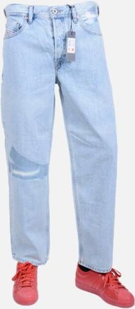 Diesel Mens DIESEL DAGH 084SX Mens Denim Jeans Regular Fit Straight Cotton Light Denim Blue - Size: 32/32