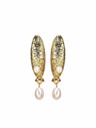 Lizzie Fortunato Womens Sardina Earrings In Gold