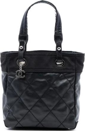 Chanel Pre-owned Handbags, female, Black, Size: ONE SIZE Pre-owned Fabric Tote