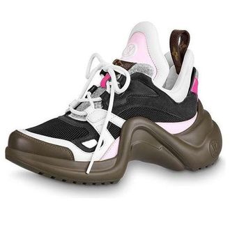 Louis Vuitton (WMNS) LOUIS VUITTON Archlight Sneakers Black Pink Brown 1A957E