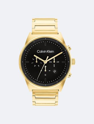 Calvin Klein Mens Minimal Multifunction H-Link Bracelet Watch - Metallic - OS