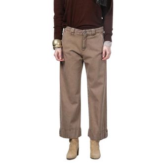 Mason's Pantaloni Chino Crop New York Studio - - Trousers - Donna - Beige - S