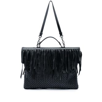 Bottega Veneta Pre-owned Bottega Veneta Nappa Intrecciato Fringe Business Bag Ladies 0CI9U234DWK05QHW