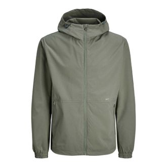 Jack & Jones Jack And Jones Heren Lichtgewicht Jas met Capuchon (Agave Groen)