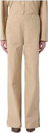 Liviana Conti Wide Broeken - Dames - Wijde Broeken - Beige - S - Broeken