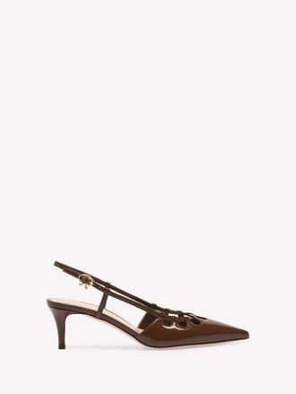 Gianvito Rossi Eloise Pump in Brown Nappa at Nordstrom, Size 37.5