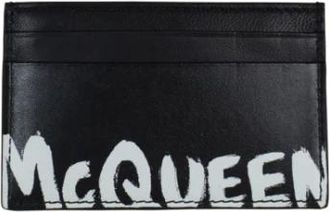Alexander McQueen Pre-owned Kaarthouder - Heren - Vintage Accessoires - Zwart - ONE Size - Leer - Vintage