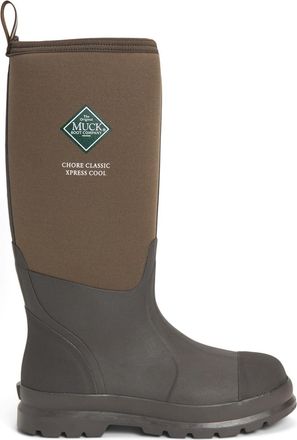 The Original Muck Boot Company Mens Chore Classic Tall Xpress Cool Pull On Waterproof Wellington Boot, Brown, 13