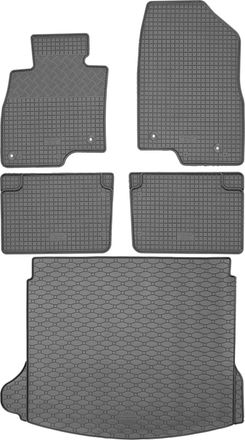 OEM Juego De Alfombrillas De Goma Para Coche Y Alfombrilla Para Maletero Para Mazda 3 Iii Hatchback (09.2013-02.2019)