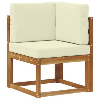 vidaXL Conjunto De Sof&aacute;s De Exterior Con Coj&iacute;n 6 Pcs Natural Y Crema Vidaxl