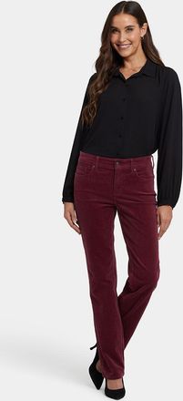 NYDJ Marilyn Rechte Broek | Sienna Rood