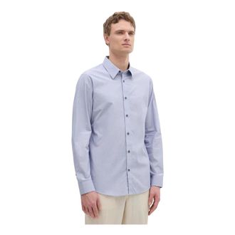A|X Armani Exchange Patroon Shirt - Heren - Casual Overhemden - Blauw - S - Katoen - Overhemden