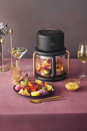 Bruno Banani Glass Air Fryer - Multifunctional 3.5L Cooking Appliance in Black