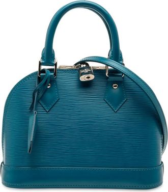 Louis Vuitton Borsa a tracolla Alma BB in pelle &Eacute;pi 2013 - Blu