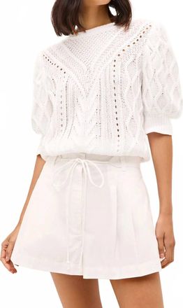 Marie Oliver Sammie Sweater In White