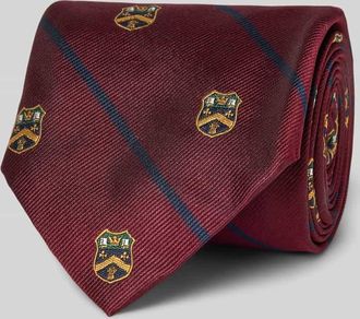 Polo Ralph Lauren Krawatte aus Seide im Allover-Look in Bordeaux, Größe 1