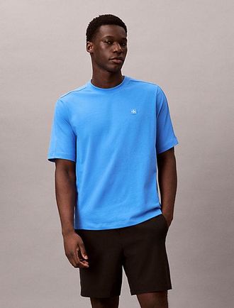Calvin Klein Camiseta deportiva de mezcla de algod&oacute;n t&eacute;cnico