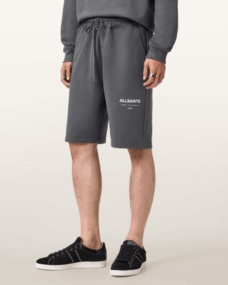 AllSaints Cotton Underground Relaxed Fit Sweat Shorts, Size: XXL