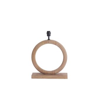 Light & Living L&aacute;mpara De Mesa - Nubia - Natural - Madera - - Light&living