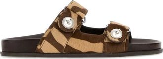 Jimmy Choo London Fayence Sandal - Dames - Sandalen - Veelkleurig - 36 EU - Schoenen
