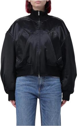 Alexander Wang Dames, Jassen, Zwart, Maat: S Satijn