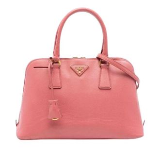 Prada Pre-owned Handbags, female, Pink, Size: ONE SIZE Pre-owned Promenade Satchel