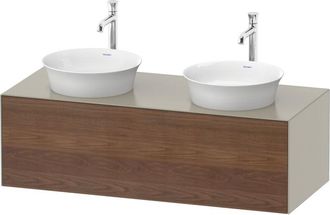 Duravit Tulip Blanco, Mueble De Pared, Ancho 1300 X Fondo 550mm, - Duravit